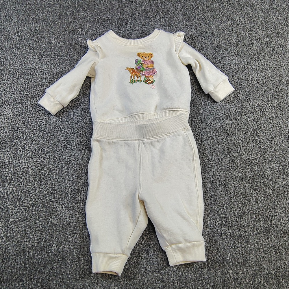 Ralph Lauren bear set deer two piece set 3 months